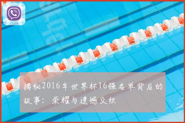 揭秘2016年世界杯16强名单背后的故事:荣耀与遗憾交织