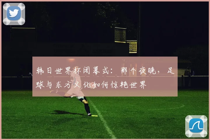韩日世界杯闭幕式：那个夜晚，足球与东方文化如何惊艳世界